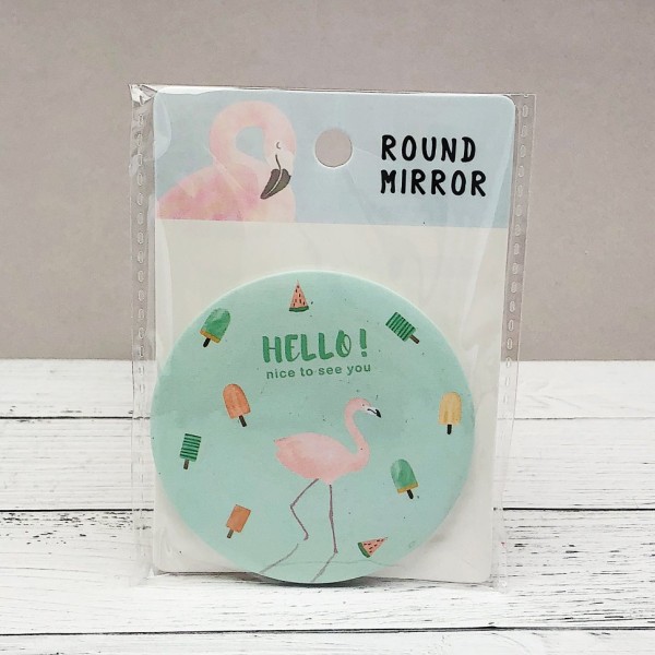 Зеркало "Hello Flamingo" blue 