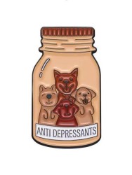 Значок "Puppies anti depressants"