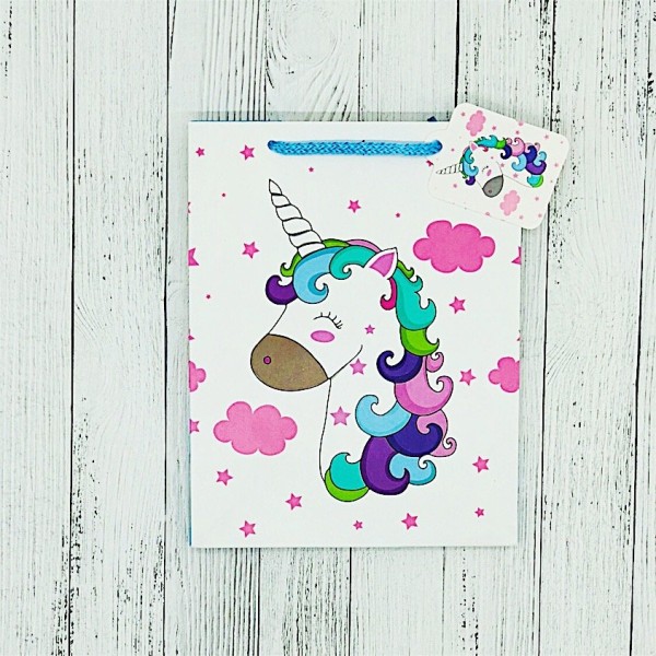Пакет подарочный "Color unicorn",S 