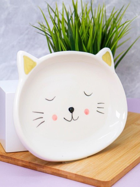 Тарелка керамическая «Cat plate», 19,5х15 см 