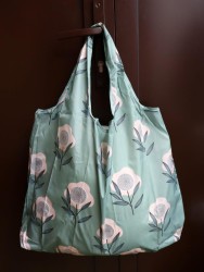 Сумка шоппер «Pink flower», green
