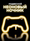 Неоновый подвесной ночник "Final game", тёплое свечение (23,5*13,5 см)
