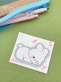 Блок стикер для записей "Bunny dreaming", white