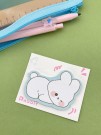 Блок стикер для записей "Bunny dreaming", white