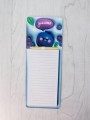 Магнитный блок для записей с карандашом «Yumm blueberry», blue, 10х27 см