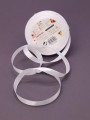 Лента для декора и подарков "Ribbon of Joy", white (1 см*1 м)