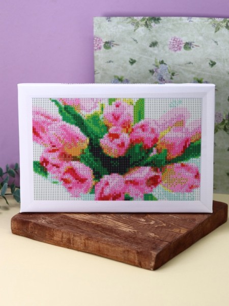 Алмазная мозаика "Тюльпаны", 20*30 см 