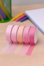 Набор декоративного скотча "Multicolor tone", pink, mix