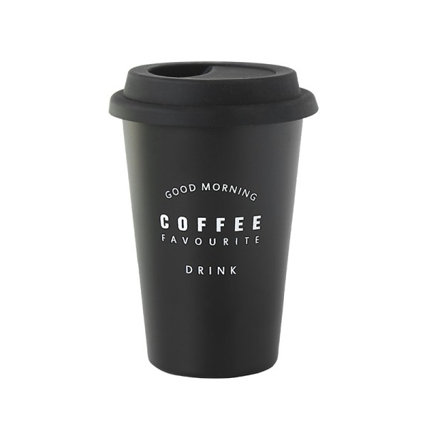 Кружка для напитков "Coffee" black 