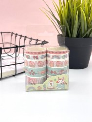 Набор декоративного скотча 10 шт. "Food stories", bunny