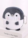Кошелёк плюшевый "Penguin", grey (12*10 см)