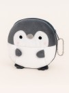 Кошелёк плюшевый "Penguin", grey (12*10 см)