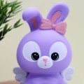 Копилка «Angel bunny», purple (18 см), пластик