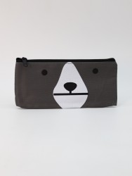 Пенал "Friendly face", grey (19*9 см)