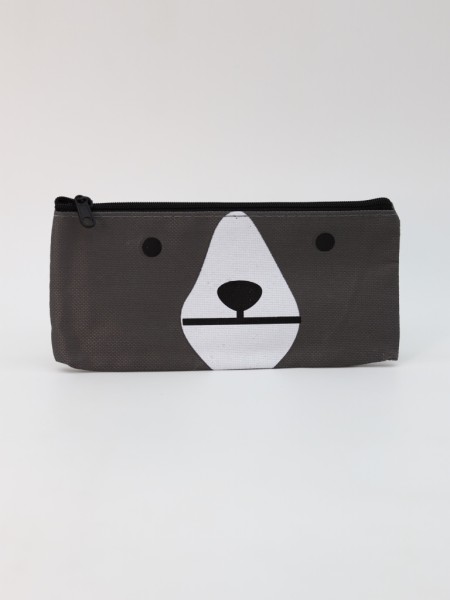 Пенал "Friendly face", grey (19*9 см) 