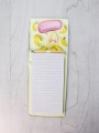 Магнитный блок для записей с карандашом «Bananas», yellow, 10х27 см