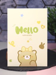 Зеркало "Hello bear", yellow