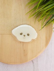 Попсокет "Face cute dog", white