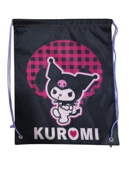 Мешок для обуви "Kuromi",  1 отделение, 43*35 см, полиэстер 