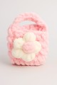 Сумочка для наушников "Flower power", pink (11.5*9.5 см)