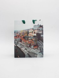 Пакет подарочный «Enjoy to day», green (18*23*10)