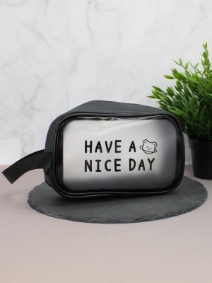 Косметичка "Have a nice day", black (14х20х9,5 см)