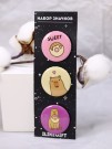 Набор значков 3 шт. iLikeGift «Capybara donut»