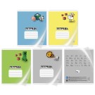 Тетрадь А5 "My Game" в доп. ПВХ обложке, 12 л, линейка, mix