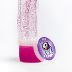 Слайм "Стекло", с розовыми блёстками (90гр)
