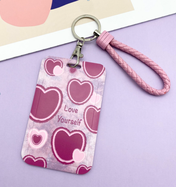 Футляр для карт "Love yourself", pink 