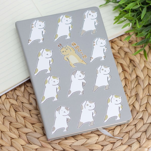 Блокнот (A5) "Kitty dancer", gray (14.5*21) 