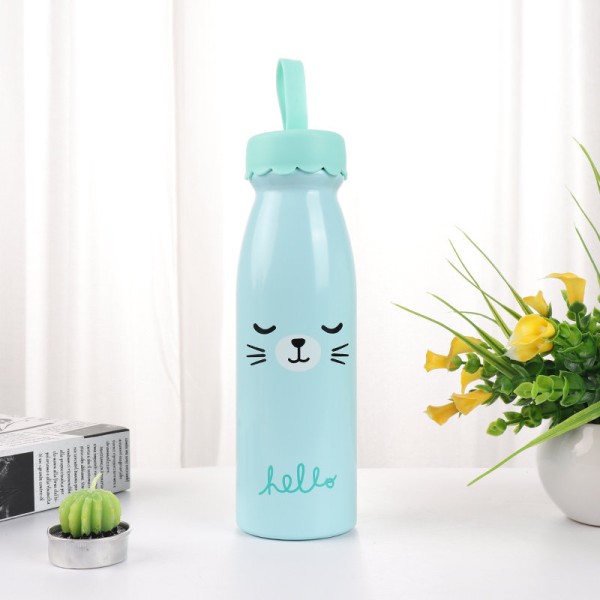 Термос "CUTE cat", blue (450 мл) 
