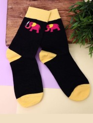 Носки «Elephant», black, мужские/женские евро размер 35-45