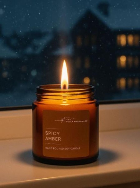Свеча Stella Fragrance "SPICY AMBER" 90 гр. 