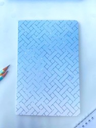 Блокнот (А5) "Gradient pattern", blue (14.5*21)