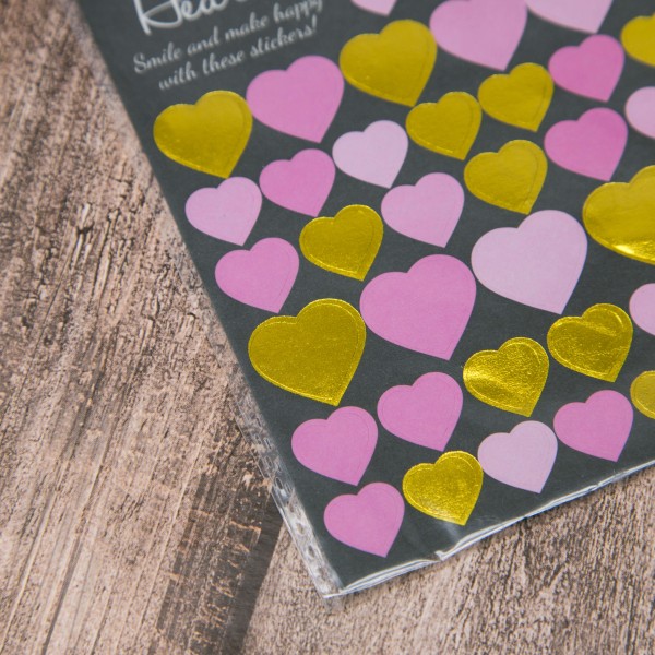 Наклейки "Elegant hearts", mix color 
