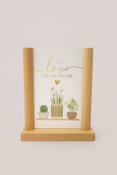 Фоторамка «Love the life you live», дерево (10*15 см)