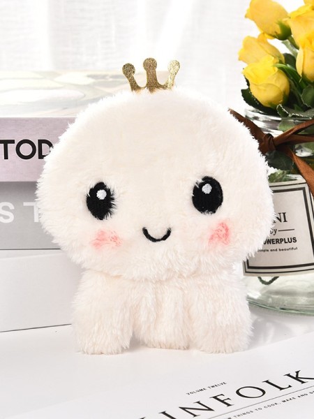 Кошелёк плюшевый "White octopus", white (12*12 см) 