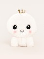Кошелёк плюшевый "White octopus", white (12*12 см)