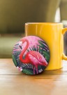 Подставка под горячее iLikeGift «Фламинго с цветком», 9см