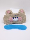 Маска для сна гелевая "Curly friends", beige