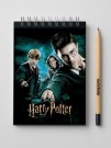 Блокнот А5 "Гарри Поттер", 60л, клетка, картон 200 гр/м2, (141*201 мм)