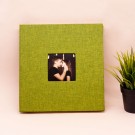 Фотоальбом с магнитными листами "Textile", green