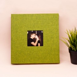 Фотоальбом с магнитными листами "Textile", green