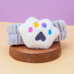 Повязка на голову "Cat paw", white