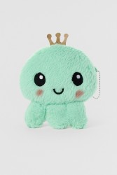 Кошелёк плюшевый "Green octopus", green (12*12 см)