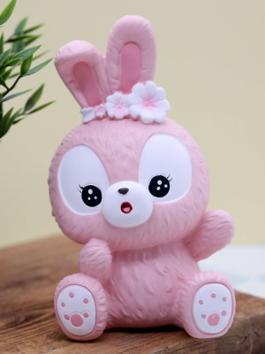 Копилка «Surprised bunny», pink (20 см), пластик