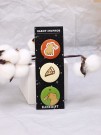 Набор значков 3 шт. iLikeGift «Capybara pizza»