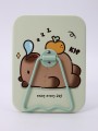 Зеркало настольное "Capybara is happy one", зеленое, 12*15,6 см