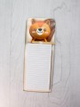 Магнитный блок для записей с карандашом «Animal family», orange, 10х27 см